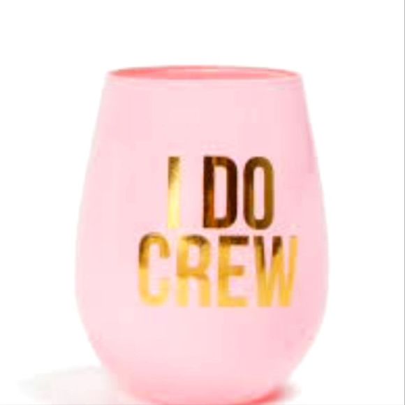 Eight Oak Lane 'I Do Crew' Stemless Wine Glass - Picture 1 of 3